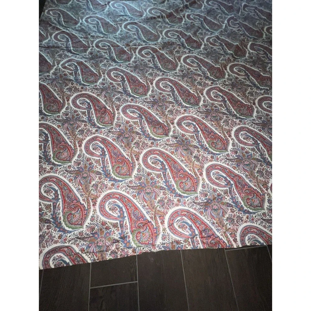 Ralph Lauren Norwich Road King Size Duvet Cover Cotton EUC Paisley‎